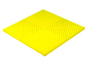 Dalle PVC garage jaune fluo clipsable SquareFLOOR