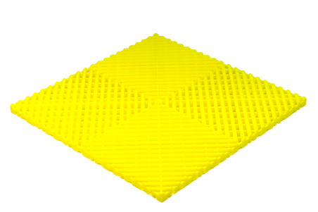 Dalle PVC garage jaune fluo clipsable SquareFLOOR