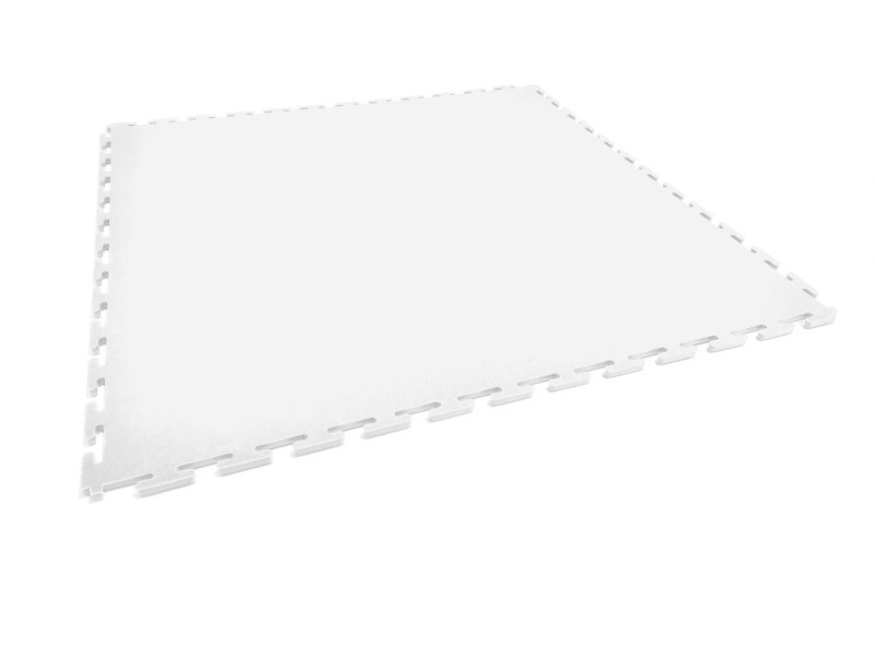 Dalle de sol PVC garage blanc clipsable SquareFLOOR