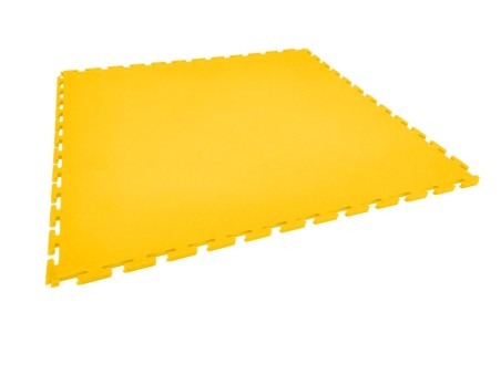 Dalle de sol PVC garage clipsable jaune SquareFLOOR