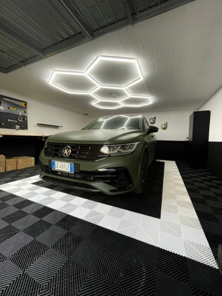 Luminaire de garage en nid d'abeille 5 hexagones YOULED