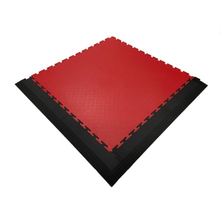 Plaque de sol PVC clipsable rouge Squarefloor