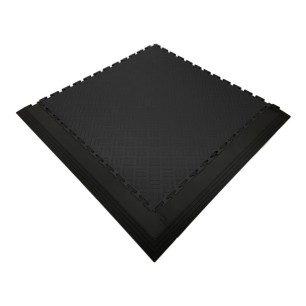 Dalle de sol PVC antidérapante noir Squarefloor