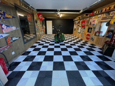 Dalles PVC garage clipsable noir SquareFLOOR