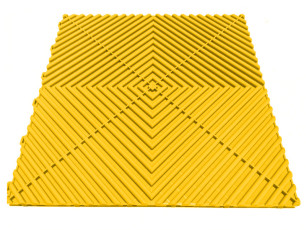 Revêtement de sol PVC garage clipsable jaune SquareFLOOR