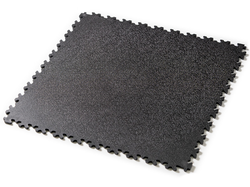Dalle de sol PVC clipsable noir PVC LOCK 75H