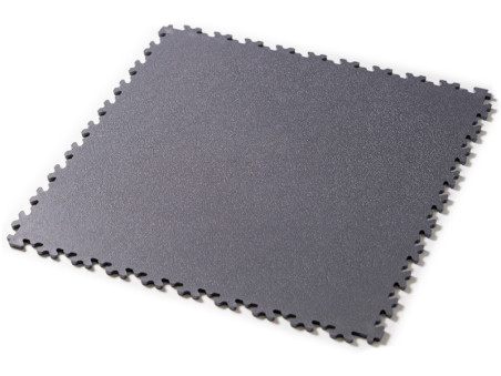 Plaque de sol PVC clipsable gris foncé épaisseur 7 mm
