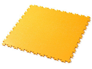 Dalle de sol clipsable en PVC jaune épaisseur 7 mm
