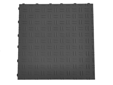 Carrelage de garage antidérapant clipsable gris foncé SquareFLOOR