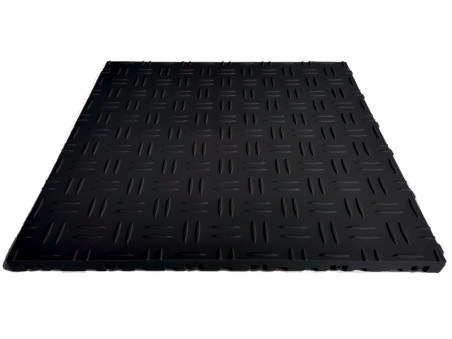 Dalle de sol clipsable antidérapante noir SquareTRACK