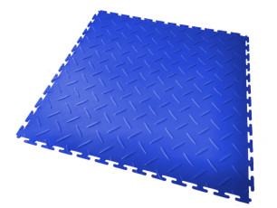 Revêtement de sol PVC clipsable antidérapant bleu foncé SquareFLOOR