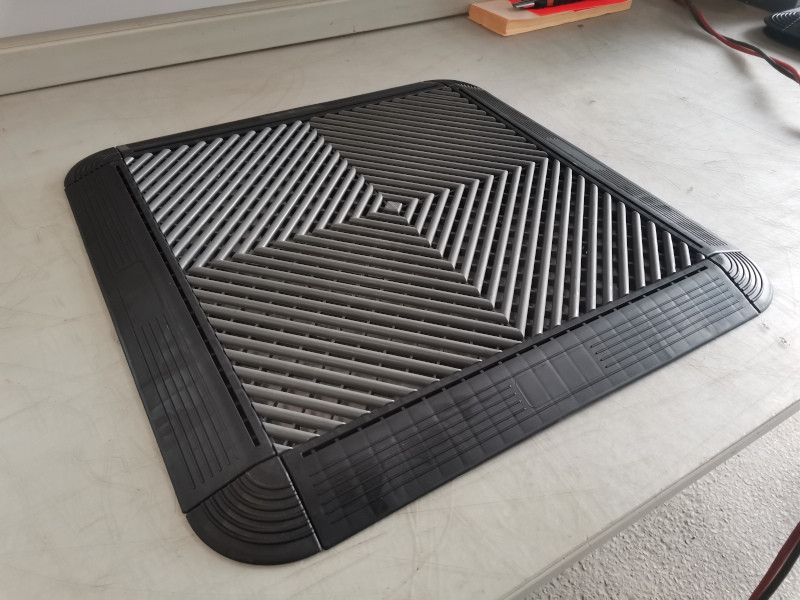 Dalle de sol clipsable BOX40 gris foncé 40 x 40 cm