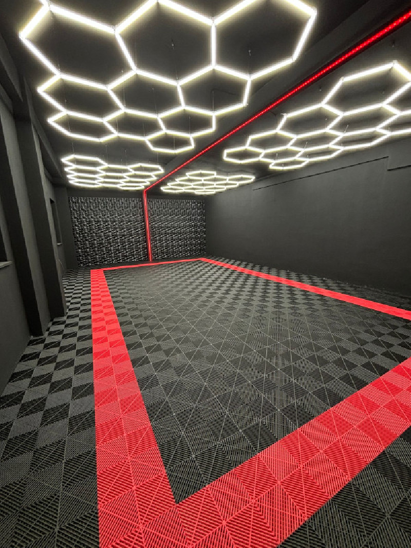 Eclairage LED 11 hexagones pour garage YOULED