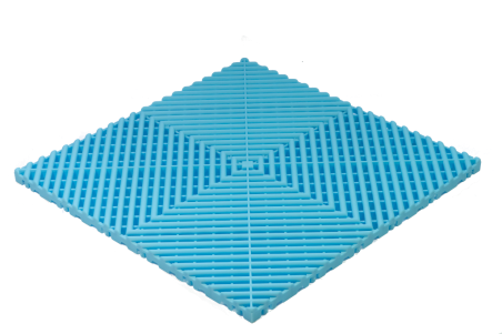 Plaque de sol drainante bleu clair clipsable SquareFLOOR