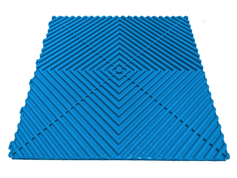 Plaque de sol clipsable polypropylène bleu SquareFLOOR