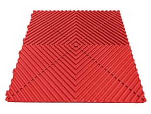 Revêtement sol de paddock clipsable rouge SquareFLOOR