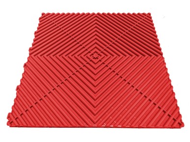 Revêtement sol de paddock clipsable rouge SquareFLOOR
