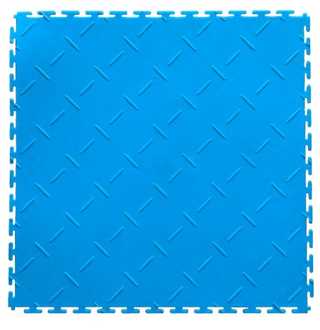 Dalle de sol PVC clipsable antidérapant bleu SquareFLOOR