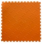 Dalle de sol clipsable PVC DIAMOND 65 Orange Fusion