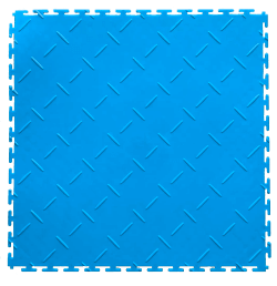Dalle de sol en PVC DIAMOND clipsable bleu SquareFLOOR