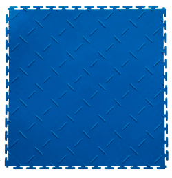 Plaque de sol en PVC DIAMOND bleu foncé SquareFLOOR