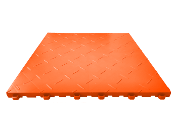 Dalle de sol pleine effet métal SquareFULL orange