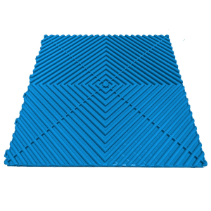 Dalle de sol PVC pleine clipsable SquareSPORT bleu