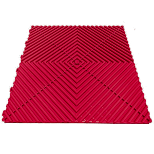 Dalle de sol PVC pleine clipsable SquareSPORT rouge foncé