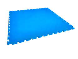 Dalle de sol en PVC clipsable bleu SquareFLOOR