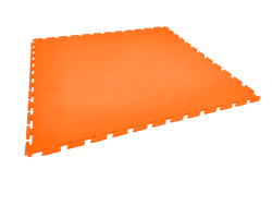 Plaque PVC de sol clipsable orange SquareFLOOR