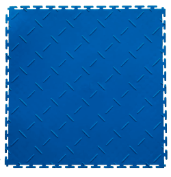 Plaque de sol en PVC DIAMOND bleu foncé SquareFLOOR