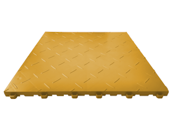 Carrelage de sol PVC garage effet métal doré SquareFULL