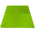 Plaque de sol PVC pleine clipsable SquareSPORT vert fluo