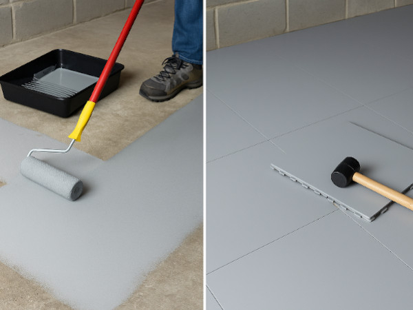 Dalles clipsables ou peinture pour garage : que choisir ?